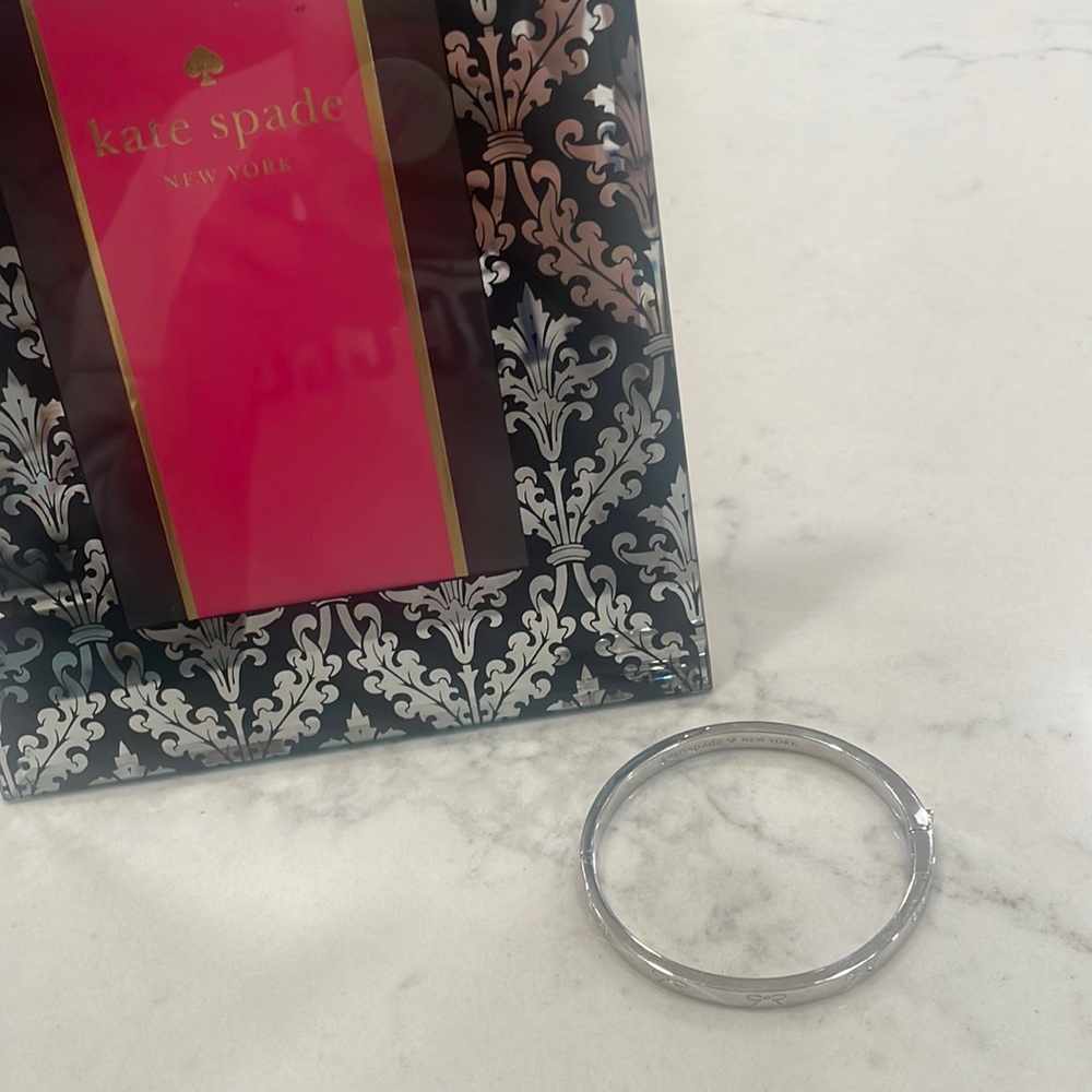 Silver, Kate Spade bow bracelet